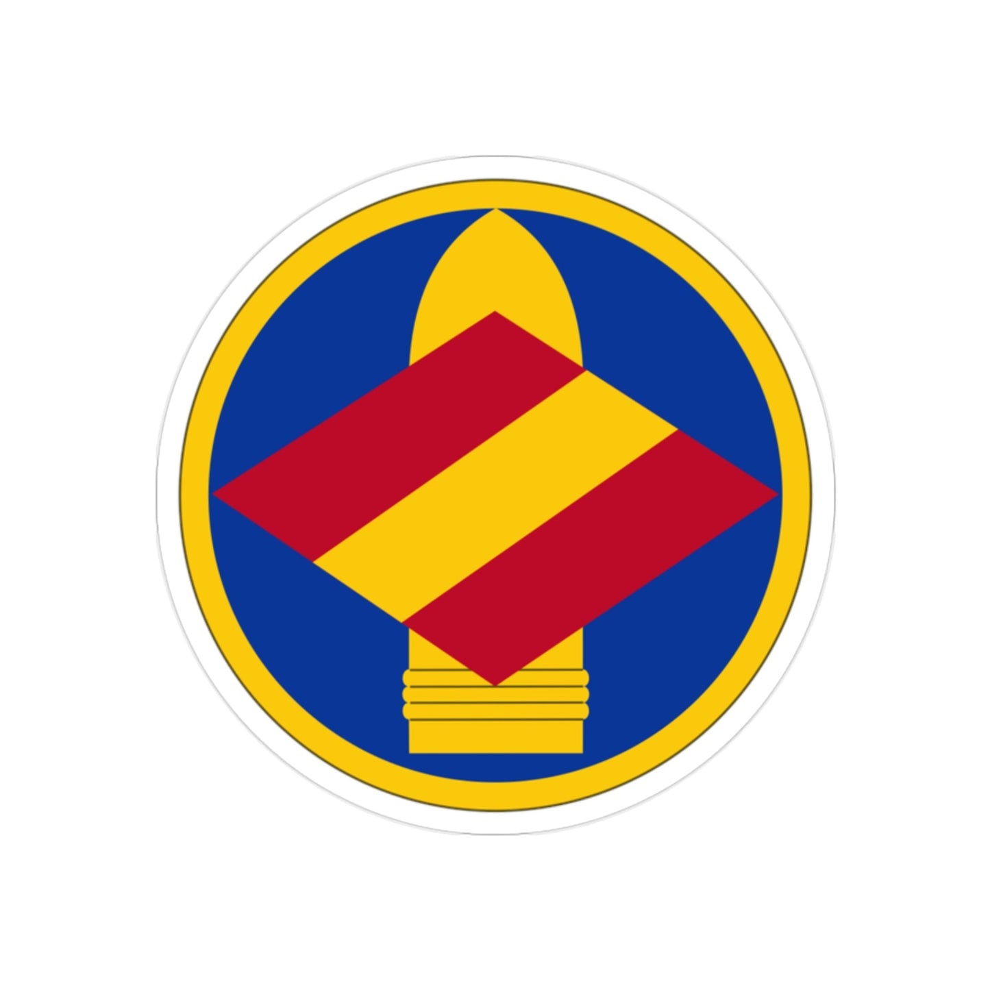 142 Field Artillery Brigade (U.S. Army) REVERSE PRINT Transparent STICKER-2 Inch-The Sticker Space