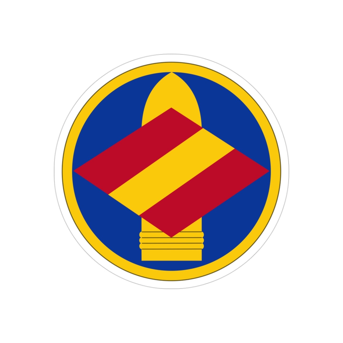 142 Field Artillery Brigade (U.S. Army) REVERSE PRINT Transparent STICKER-3 Inch-The Sticker Space