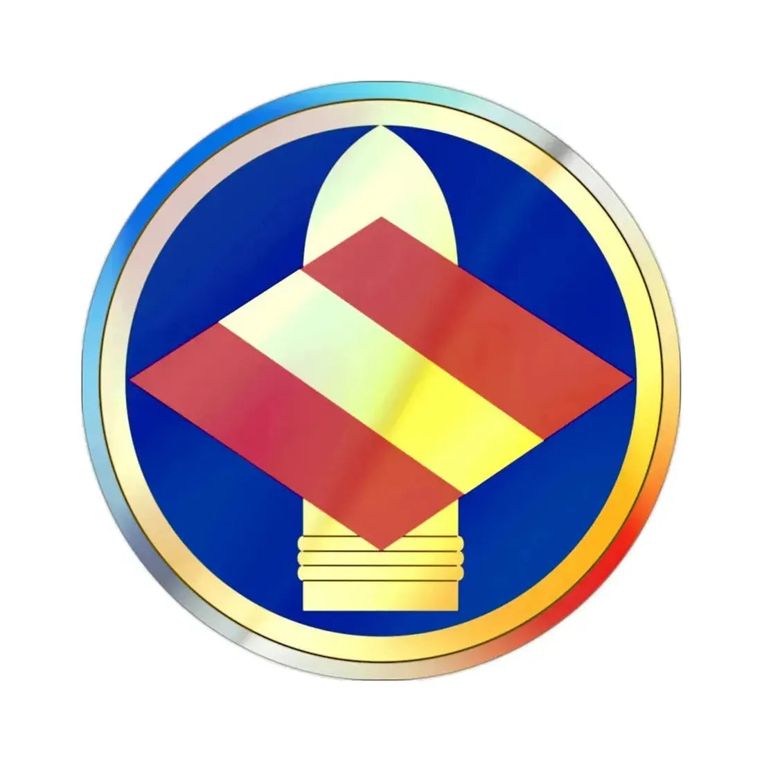 142 Field Artillery Brigade (U.S. Army) Holographic STICKER Die-Cut Vinyl Decal 2 Inch Holographic - The Sticker Space