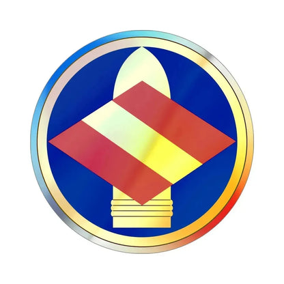 142 Field Artillery Brigade (U.S. Army) Holographic STICKER Die-Cut Vinyl Decal 4 Inch Holographic - The Sticker Space