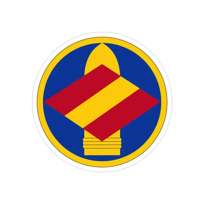 142 Field Artillery Brigade (U.S. Army) REVERSE PRINT Transparent Die-Cut STICKER 2 Inch Die-Cut Transparent - The Sticker Space
