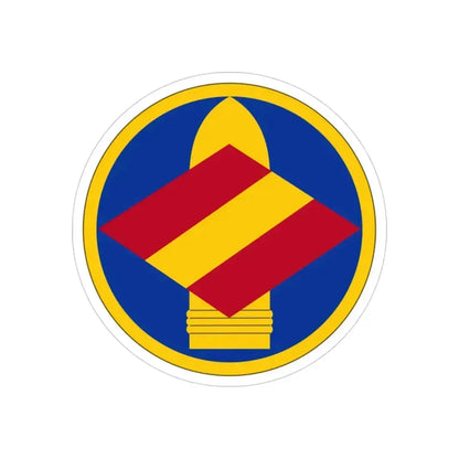 142 Field Artillery Brigade (U.S. Army) REVERSE PRINT Transparent Die-Cut STICKER 3 Inch Die-Cut Transparent - The Sticker Space