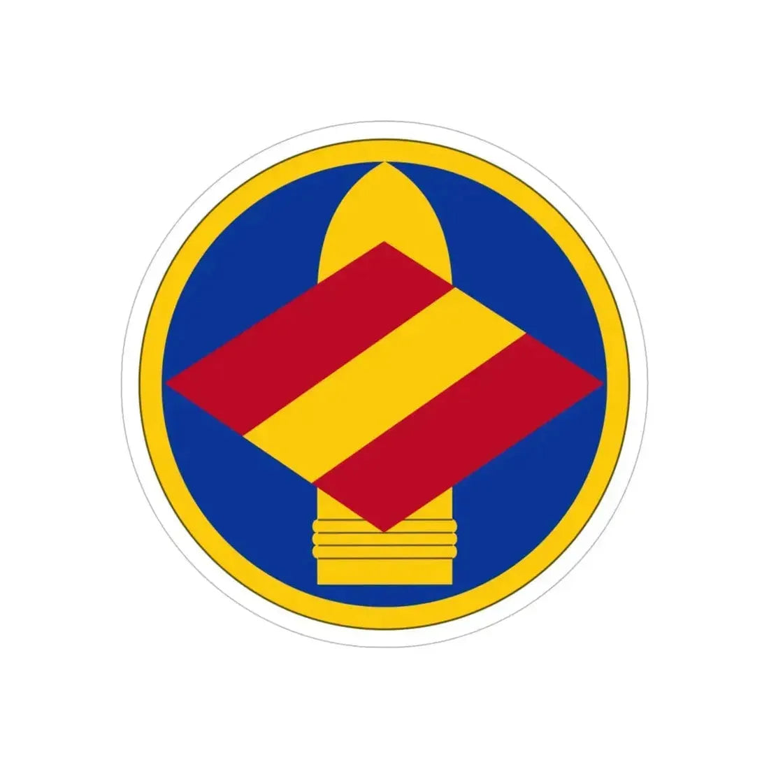 142 Field Artillery Brigade (U.S. Army) REVERSE PRINT Transparent Die-Cut STICKER - The Sticker Space