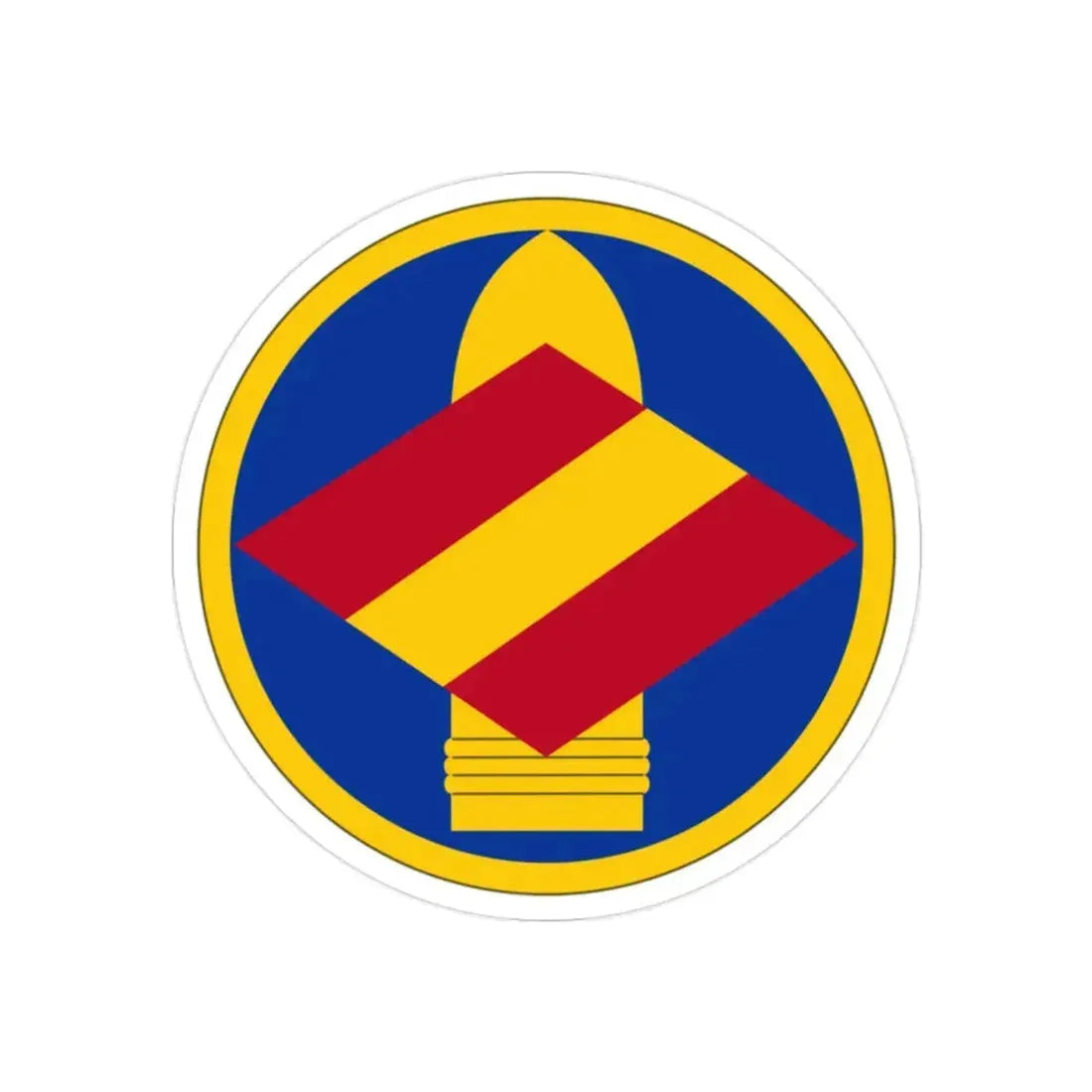 142 Field Artillery Brigade (U.S. Army) REVERSE PRINT Transparent Die-Cut STICKER - The Sticker Space