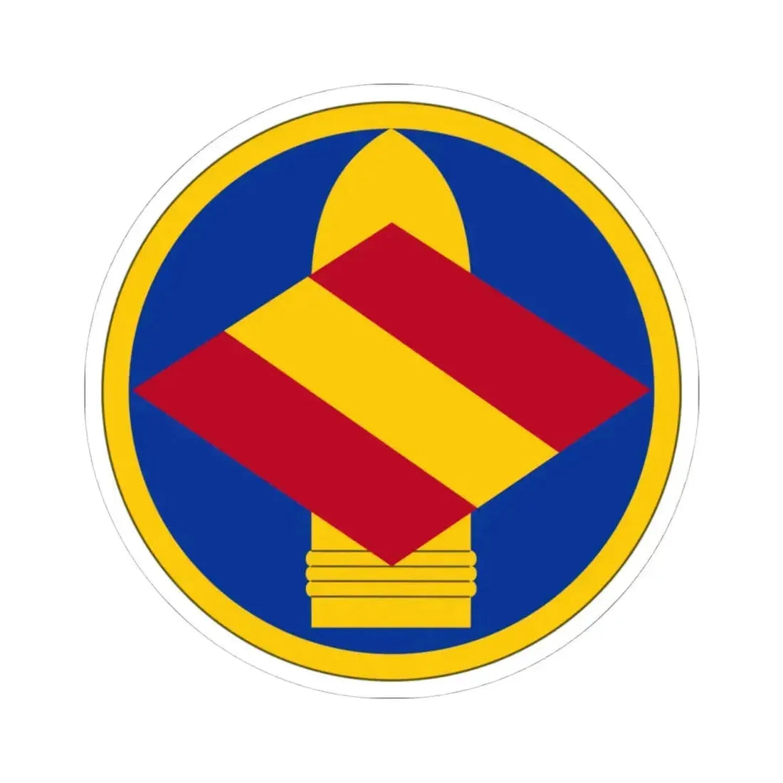 142 Field Artillery Brigade (U.S. Army) STICKER Vinyl Kiss-Cut Decal 4 Inch White - The Sticker Space