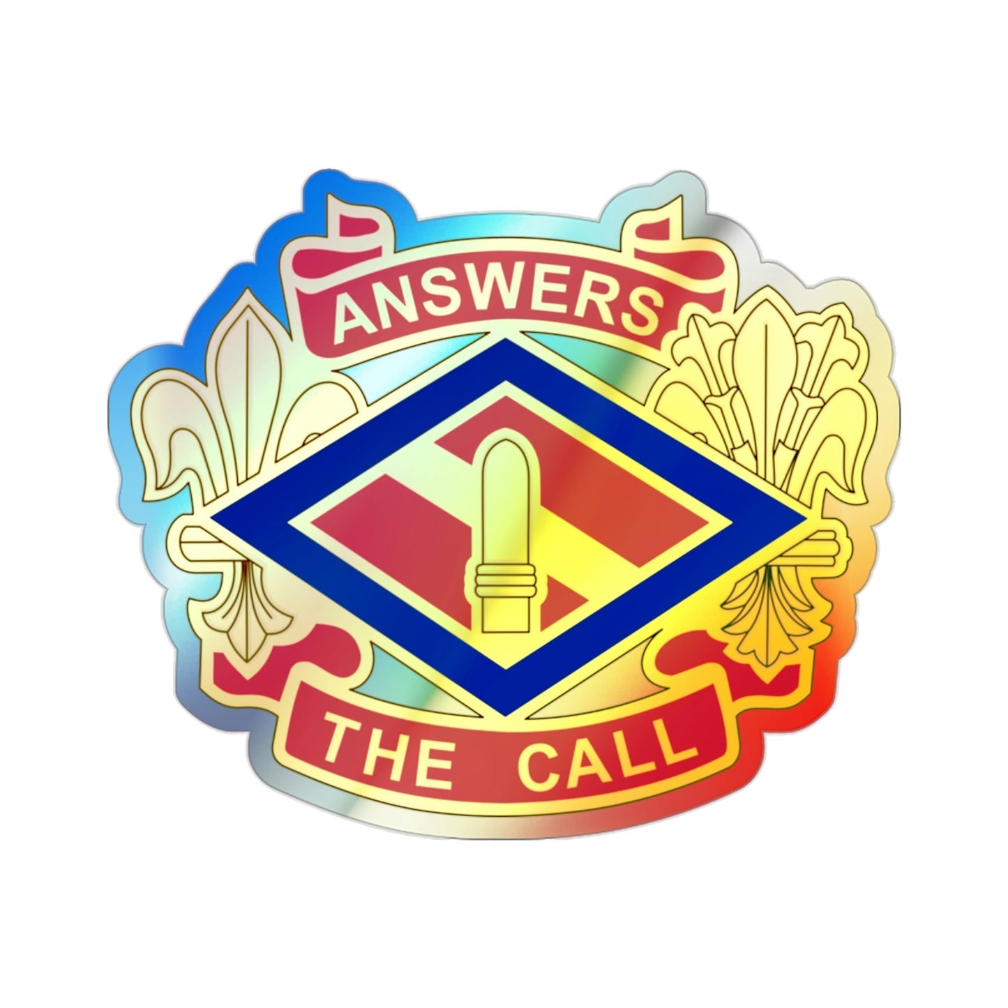 142 Field Artillery Brigade v2 (U.S. Army) Holographic STICKER Die-Cut Vinyl Decal-2 Inch-The Sticker Space