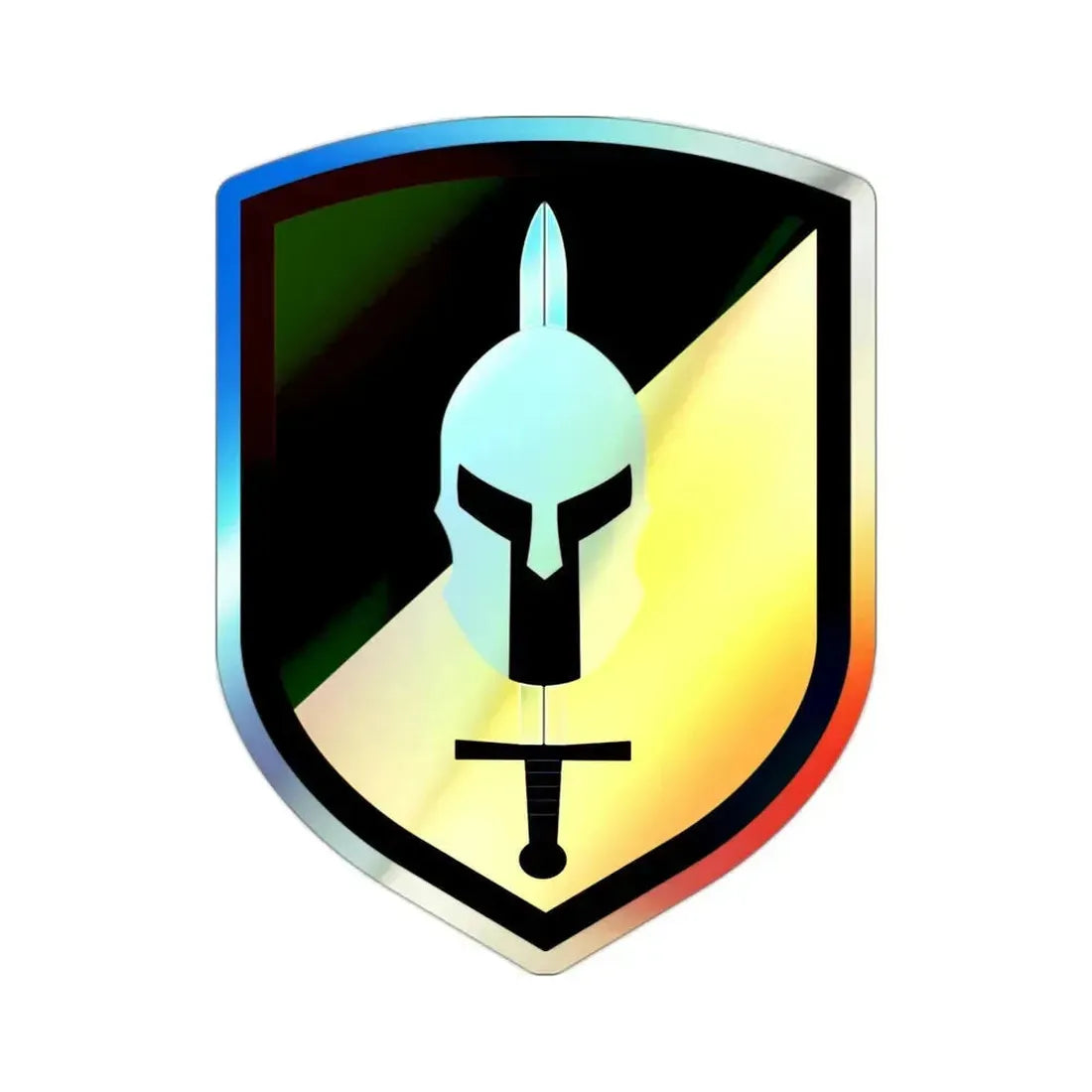 142 Military Police Brigade (U.S. Army) Holographic STICKER Die-Cut Vinyl Decal 2 Inch Holographic - The Sticker Space