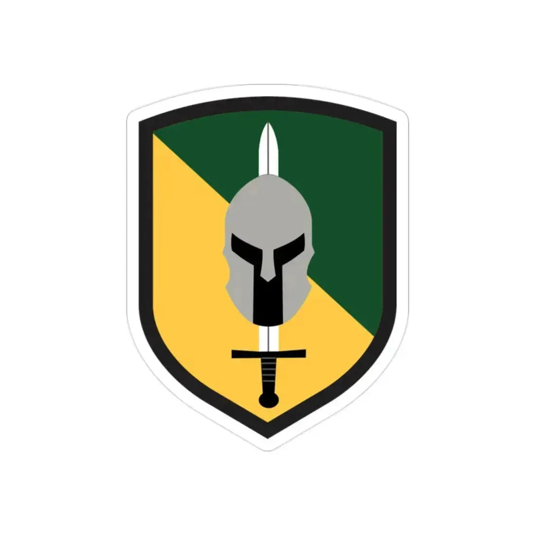 142 Military Police Brigade (U.S. Army) REVERSE PRINT Transparent Die-Cut STICKER 2 Inch Die-Cut Transparent - The Sticker Space