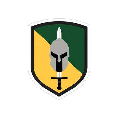 142 Military Police Brigade (U.S. Army) REVERSE PRINT Transparent Die-Cut STICKER - The Sticker Space