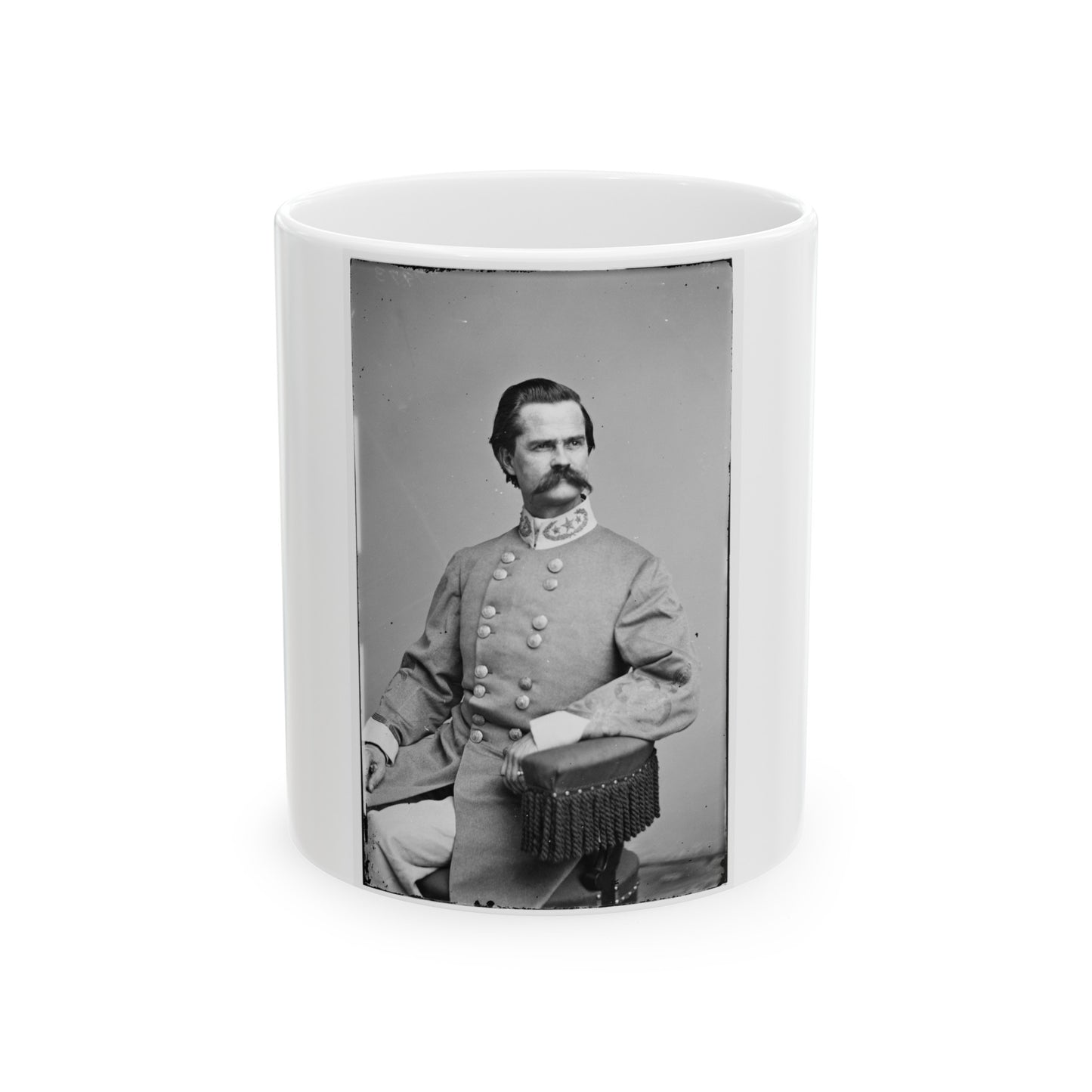 Portrait Of Brig. Gen. Richard L. T. Beale, Officer Of The Confederate Army (U.S. Civil War) White Coffee Mug