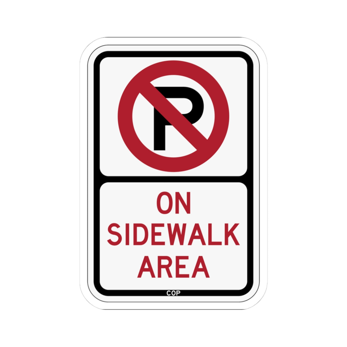 PBOT Road sign P1820 (Oregon) (Road Sign) STICKER Vinyl Kiss-Cut Decal