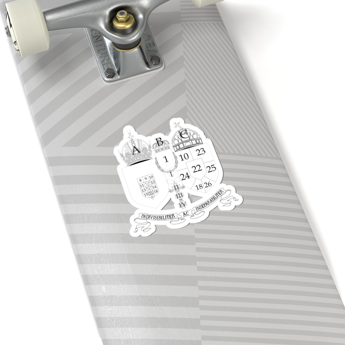 Austro-hungarian coat of arms 1914 with numbers (Austria) (Coat of Arms) STICKER Vinyl Kiss-Cut Decal