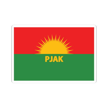 Flag of Partiya Jiyana Azad a Kurdistanê (Iran) STICKER Vinyl Kiss-Cut Decal