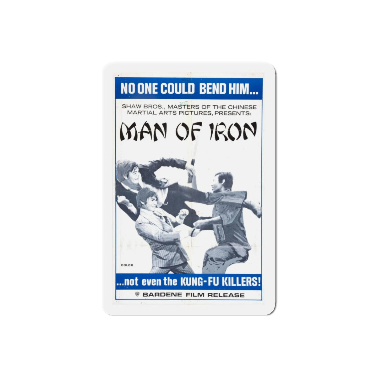 MAN OF IRON 1972 Movie Poster - Refrigerator Magnet-6" × 6"-The Sticker Space