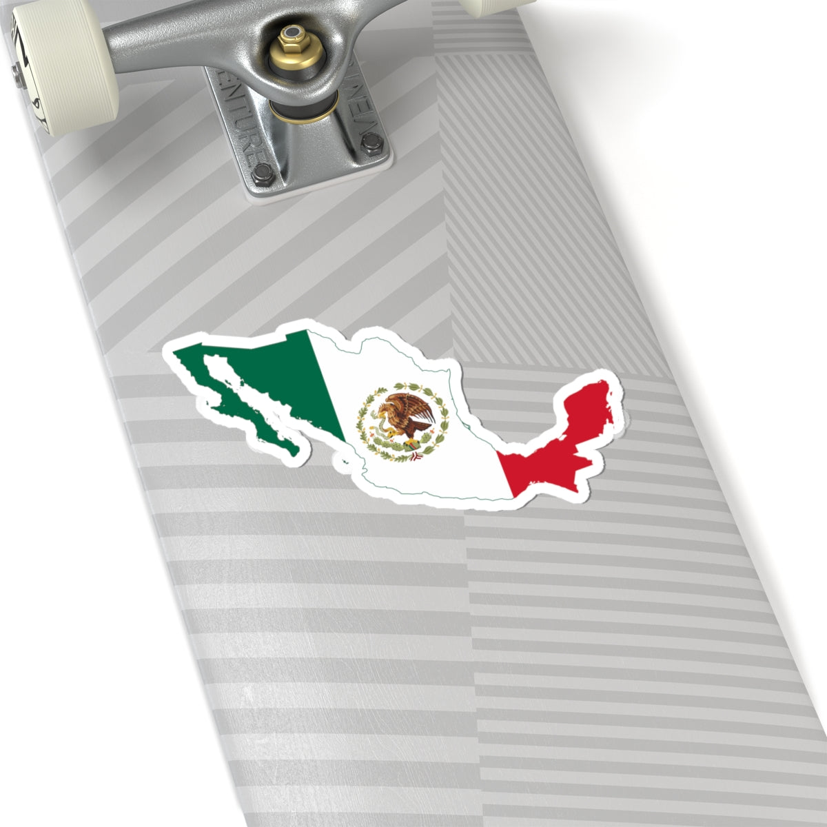 Flag-map of Mexico 1934-1968 (Mexico) STICKER Vinyl Kiss-Cut Decal
