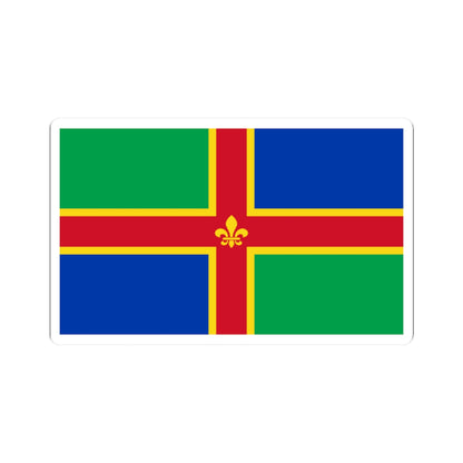 Lincolnshire flag (England) STICKER Vinyl Kiss-Cut Decal