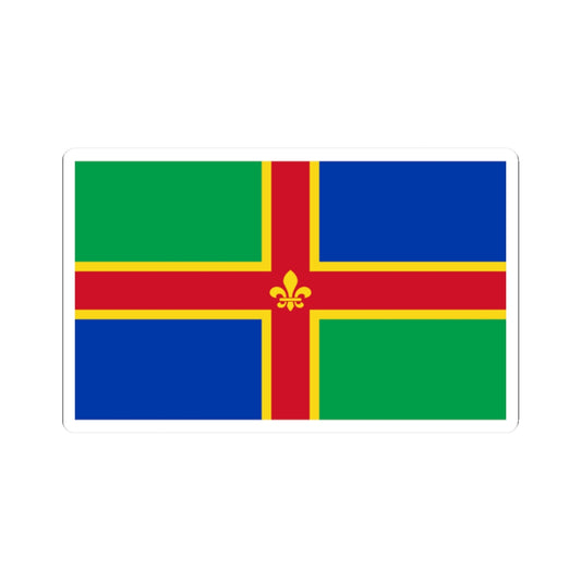 Lincolnshire flag (England) STICKER Vinyl Kiss-Cut Decal