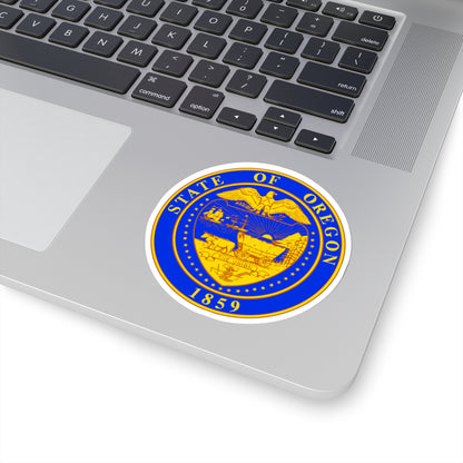 Oregon State Seal v2 - STICKER Vinyl Kiss-Cut Decal