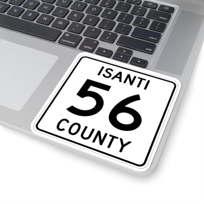Isanti County 56 MN (Minnesota) (Road Sign) STICKER Vinyl Kiss-Cut Decal