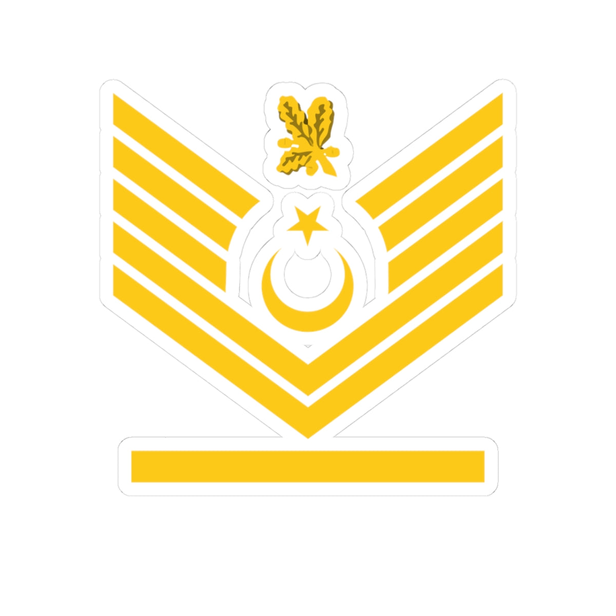 Navy TUR OR 08 (Turkey) (Military Rank) STICKER Vinyl Kiss-Cut Decal