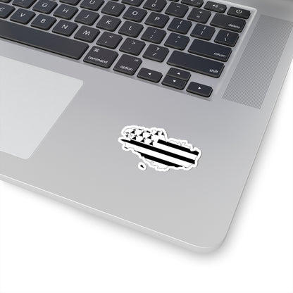 Flag map of Brittany Bretagne (France) STICKER Vinyl Kiss-Cut Decal