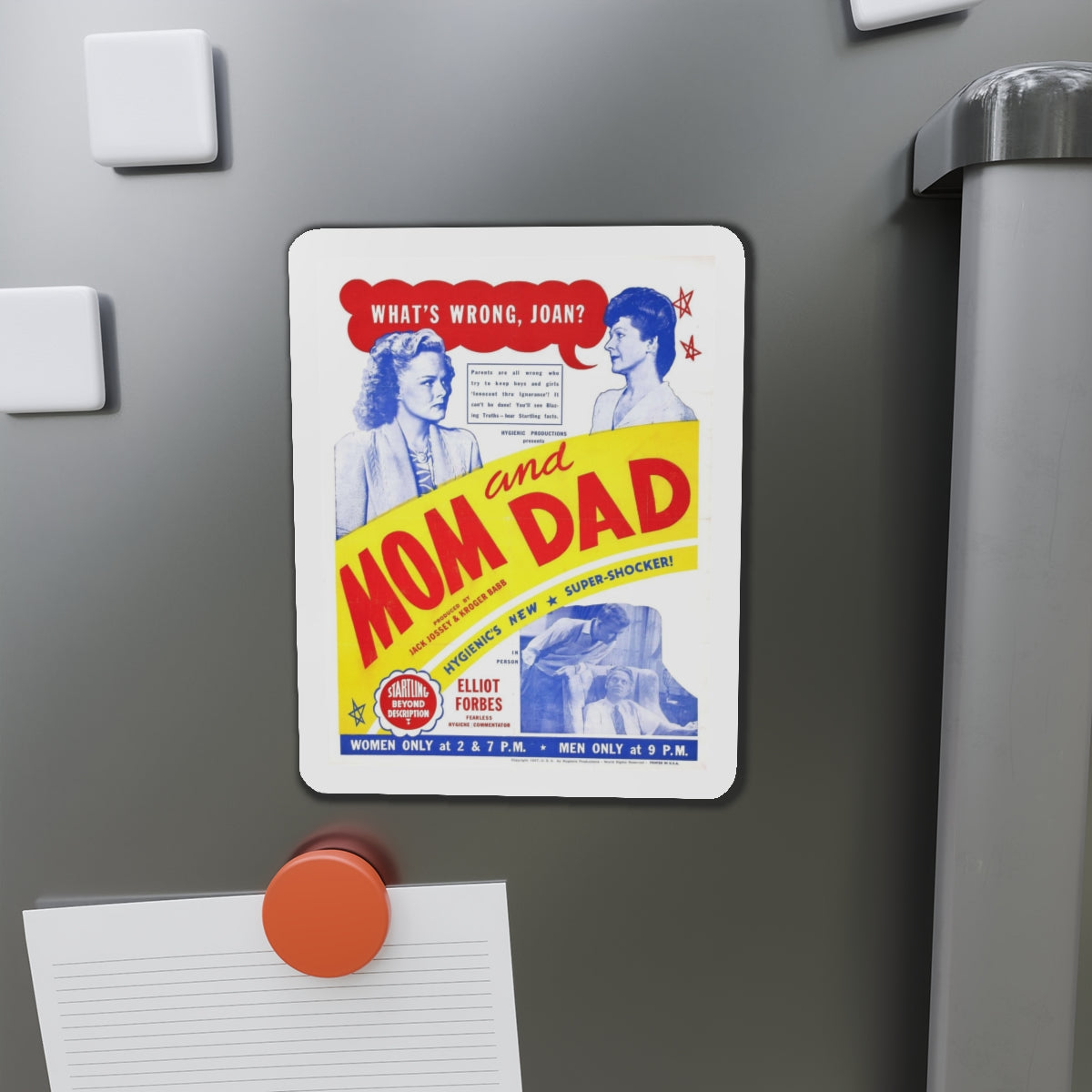 MOM AND DAD 1945 Movie Poster - Refrigerator Magnet-The Sticker Space