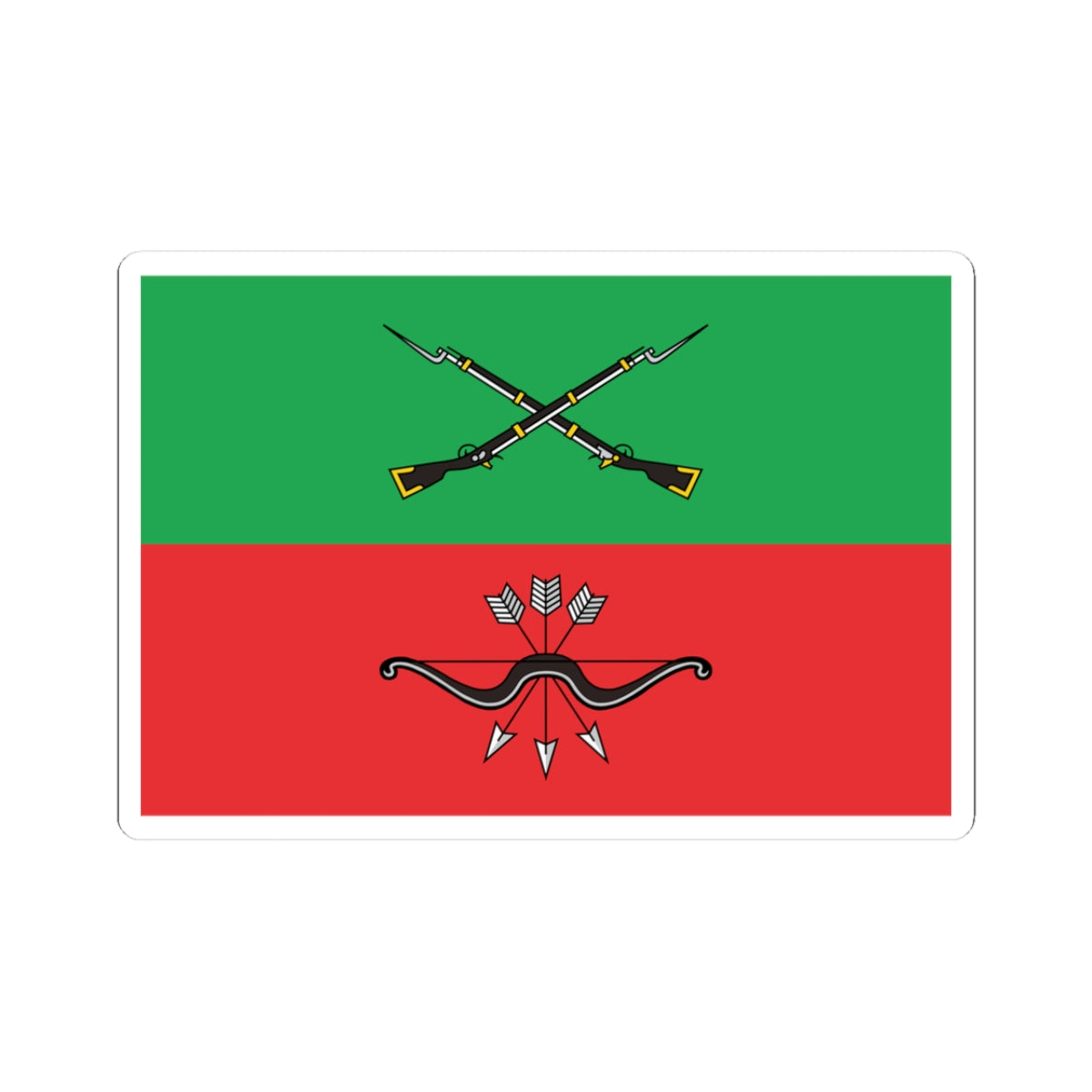 Flag of Zaporozhye Oblast Russia (Russia) STICKER Vinyl Kiss-Cut Decal