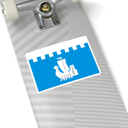 Flag of Podosinovsky rayon Kirov oblast (Russia) STICKER Vinyl Kiss-Cut Decal