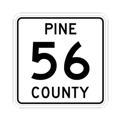Pine County Route 56 MN (Minnesota) (Road Sign) STICKER Vinyl Kiss-Cut Decal