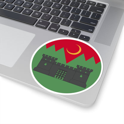 Badge of British North West Frontier (India) (Coat of Arms) STICKER Vinyl Kiss-Cut Decal