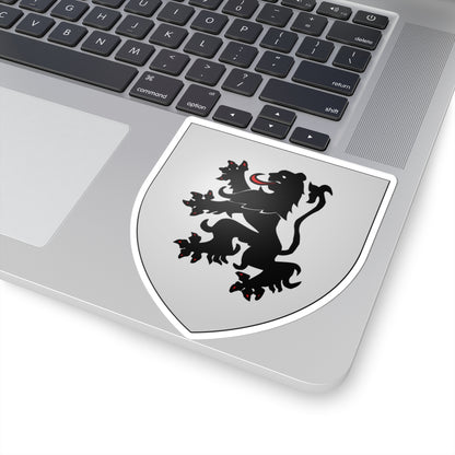 Bambecque 59 Nord (France) (Coat of Arms) STICKER Vinyl Kiss-Cut Decal