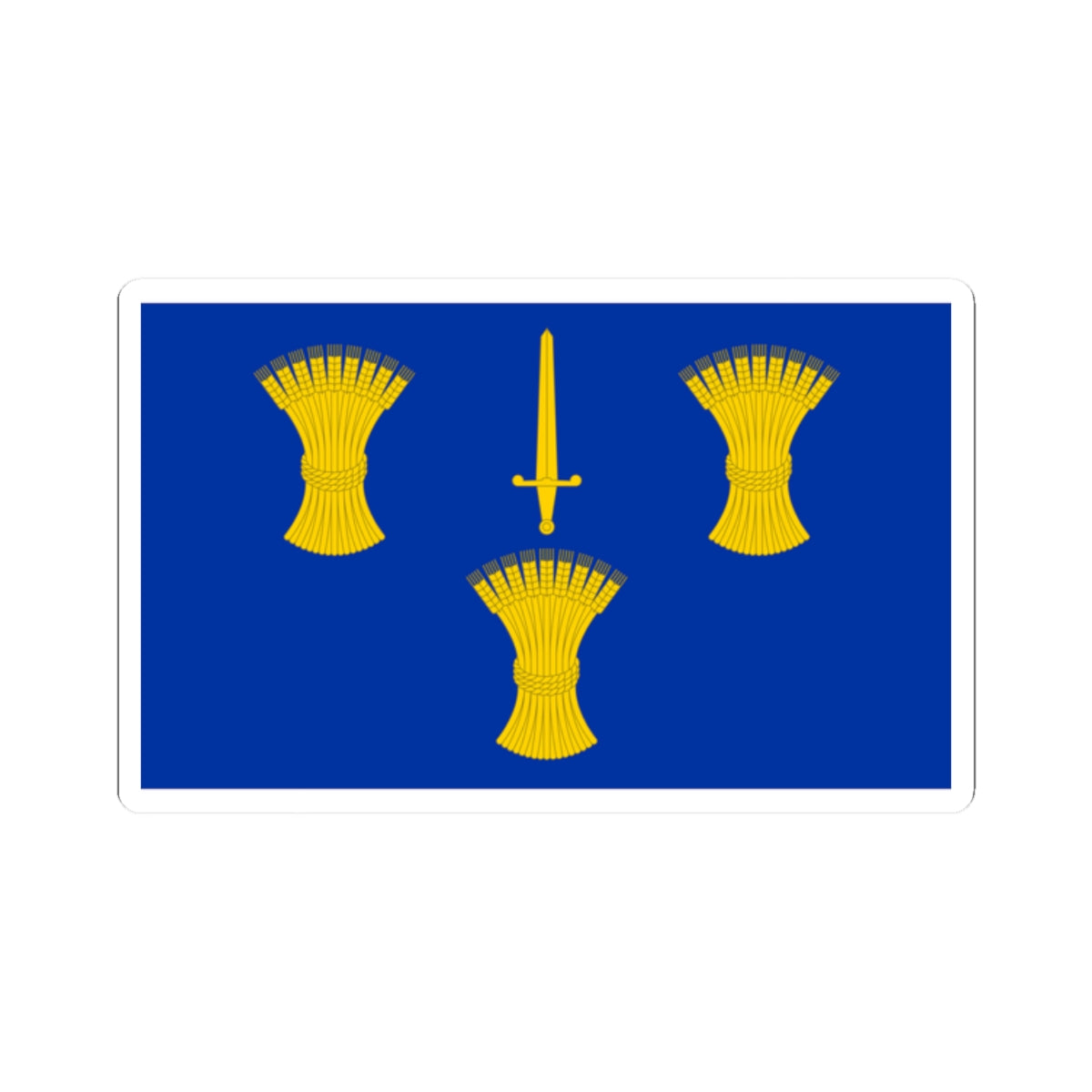 Flag of Cheshire (England) STICKER Vinyl Kiss-Cut Decal