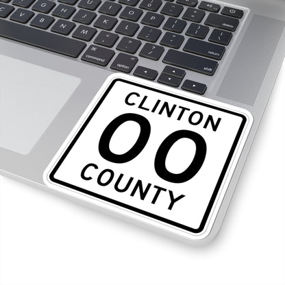 County Road square template (Minnesota) (Road Sign) STICKER Vinyl Kiss-Cut Decal