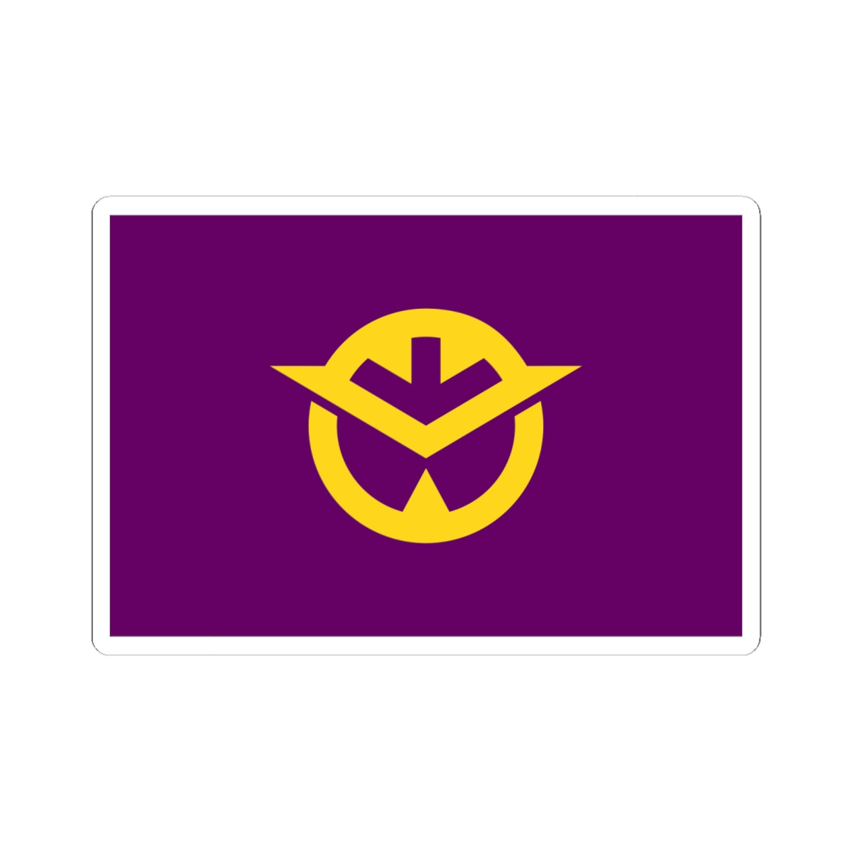 Flag of Okayama Prefecture (Japan) STICKER Vinyl Kiss-Cut Decal