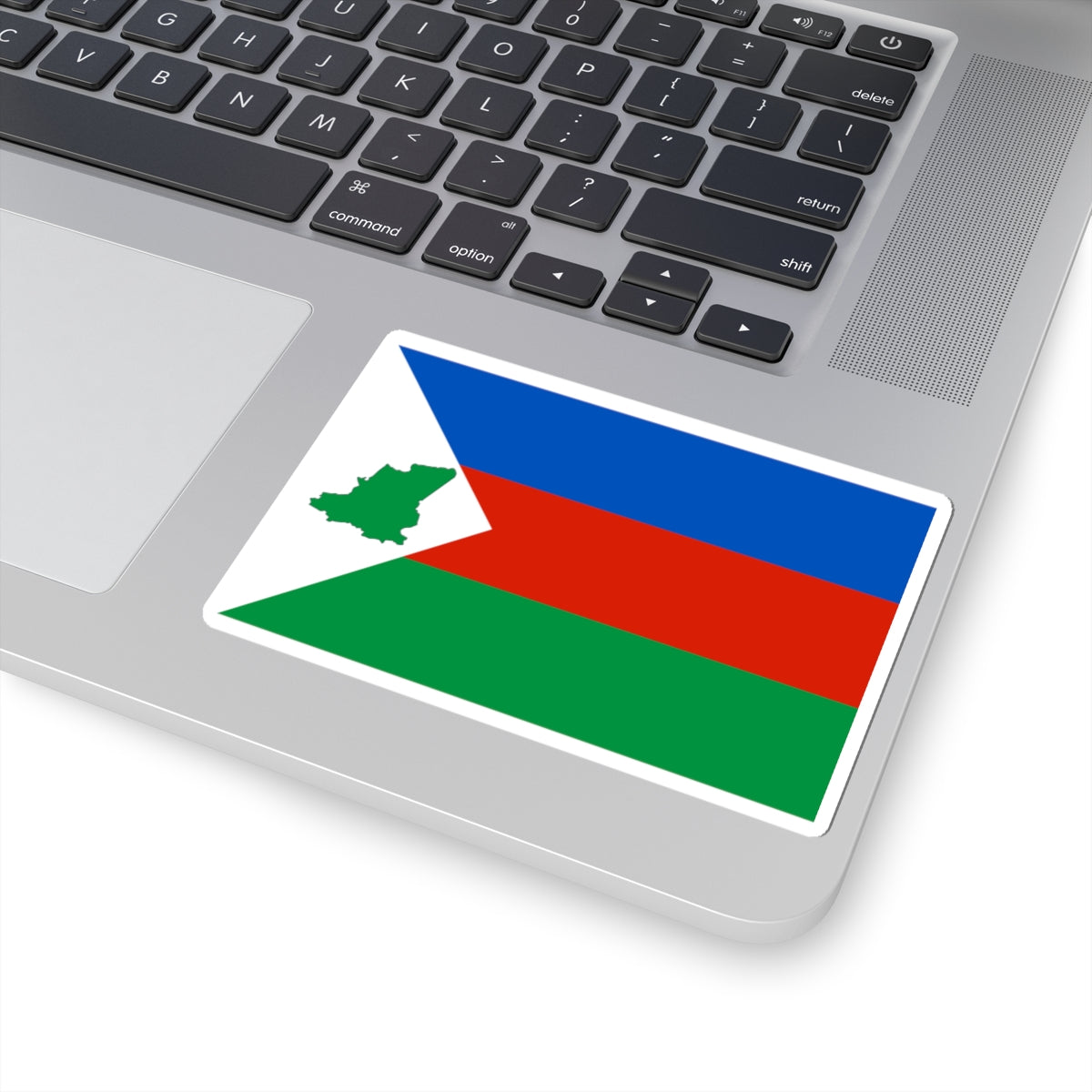 Flag of Vagaysky rayon Tyumen oblast 2003 (Russia) STICKER Vinyl Kiss-Cut Decal