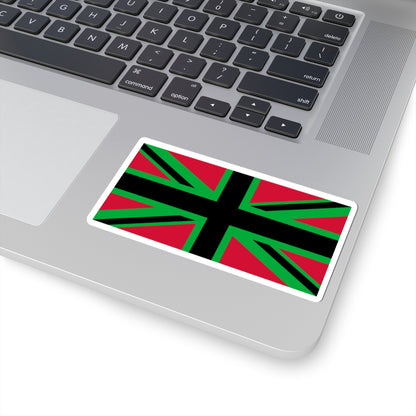 African Britain Flag (United Kingdom) STICKER Vinyl Kiss-Cut Decal
