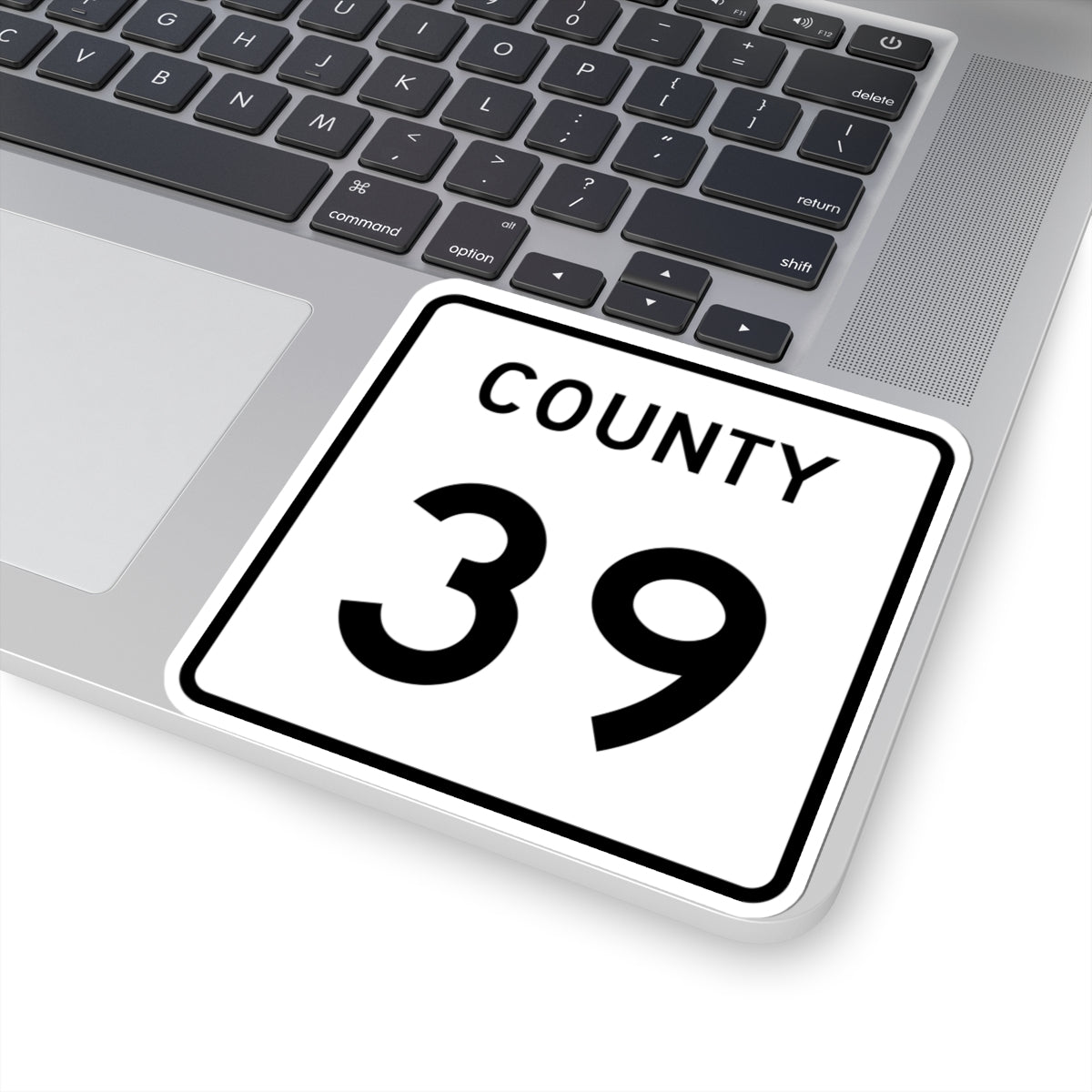 County 39 square (Minnesota) (Road Sign) STICKER Vinyl Kiss-Cut Decal