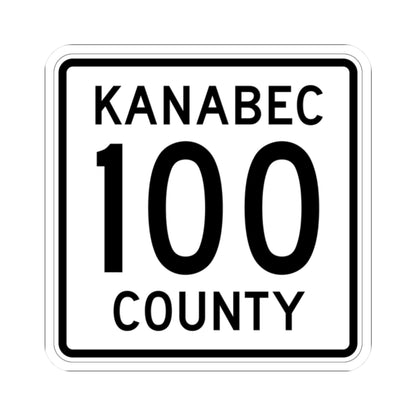 Kanabec County 100 MN (Minnesota) (Road Sign) STICKER Vinyl Kiss-Cut Decal