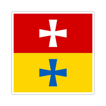 Rozhyshe flag (Ukraine) STICKER Vinyl Kiss-Cut Decal
