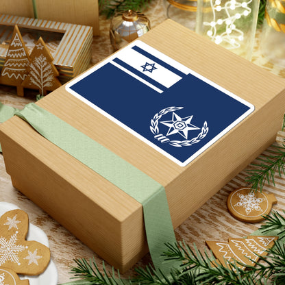 Flag of Chief of Israel Police (Israel) STICKER Vinyl Kiss-Cut Decal
