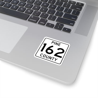 Pine County Route 162 MN (Minnesota) (Road Sign) STICKER Vinyl Kiss-Cut Decal