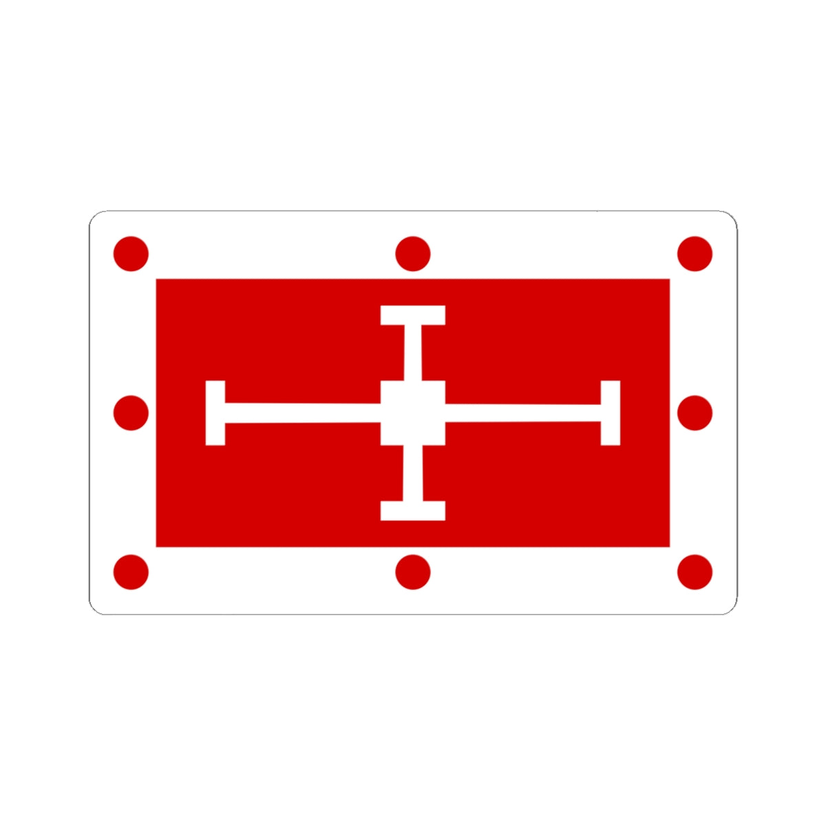 Flag of the Diocese of Coventry (England) STICKER Vinyl Kiss-Cut Decal