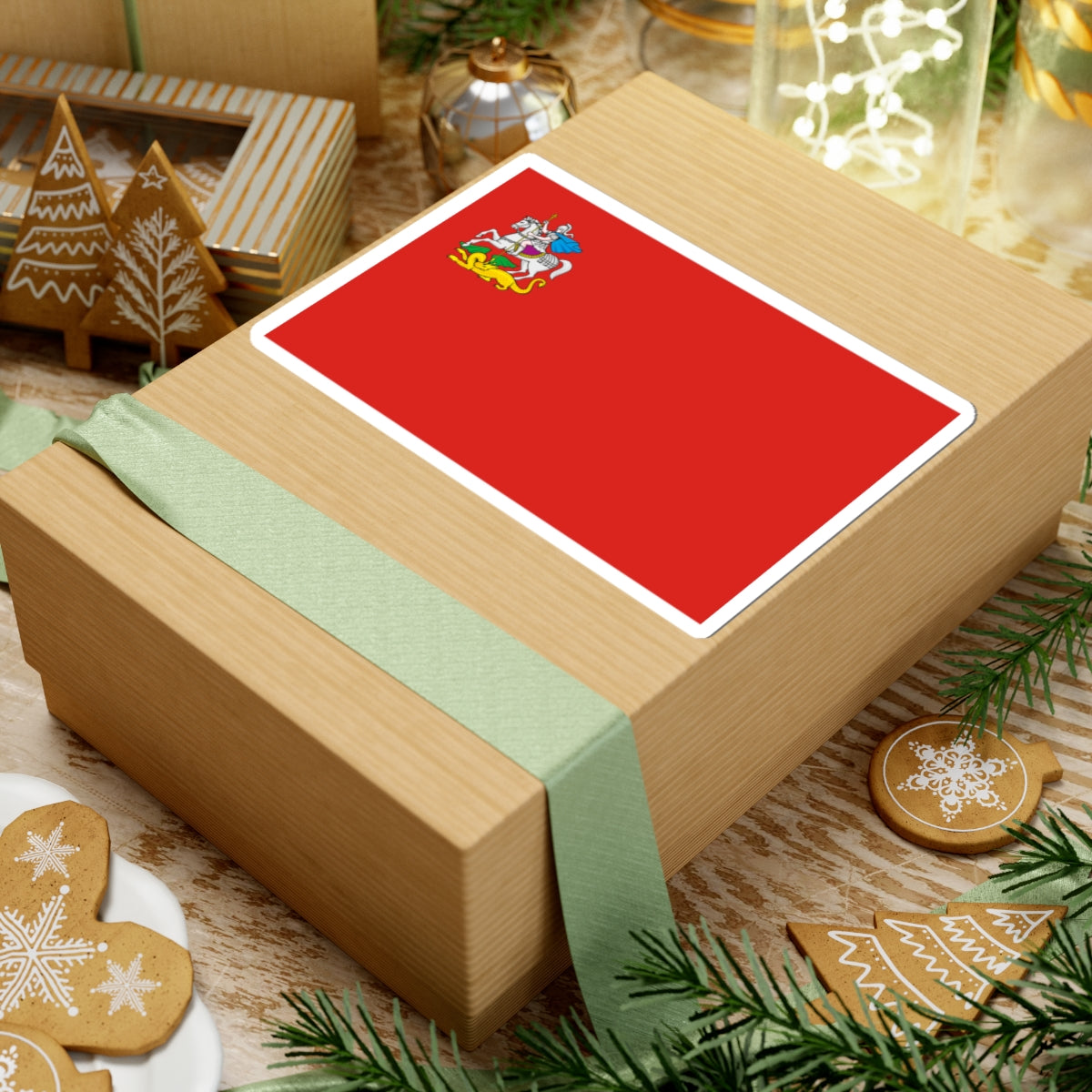 Russia flag of Moscow oblast (Russia) STICKER Vinyl Kiss-Cut Decal