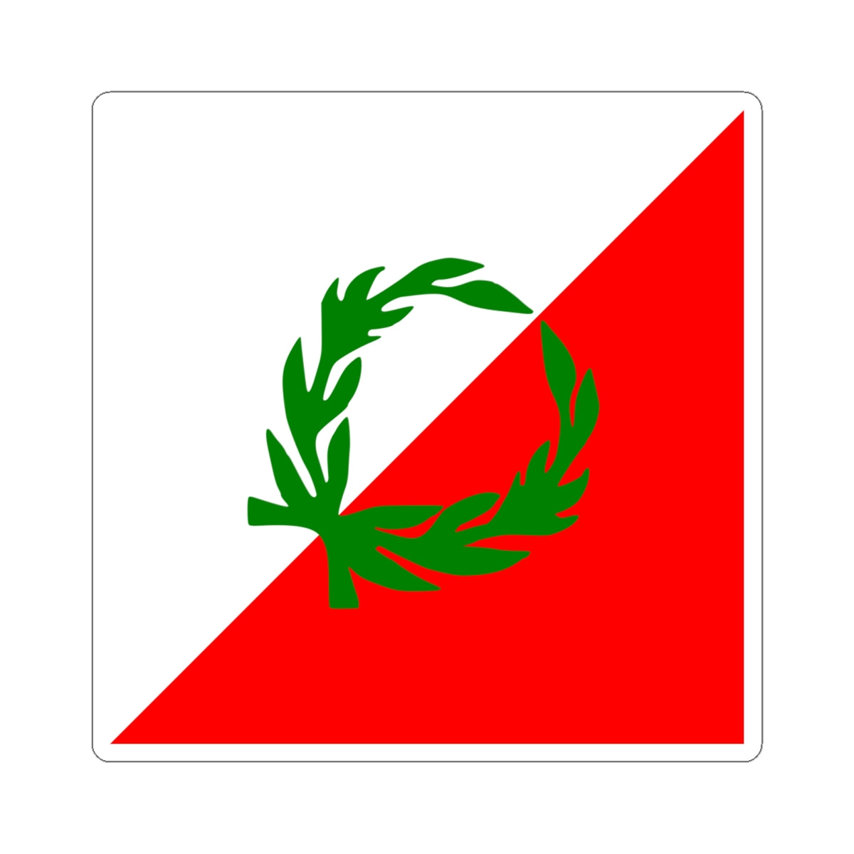 Flag of the Mount Lebanon Emirate under the Maanid dynasty (Lebanon) STICKER Vinyl Kiss-Cut Decal