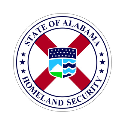 Seal of the Alabama Department of Homeland Security - STICKER Vinyl Kiss-Cut Decal