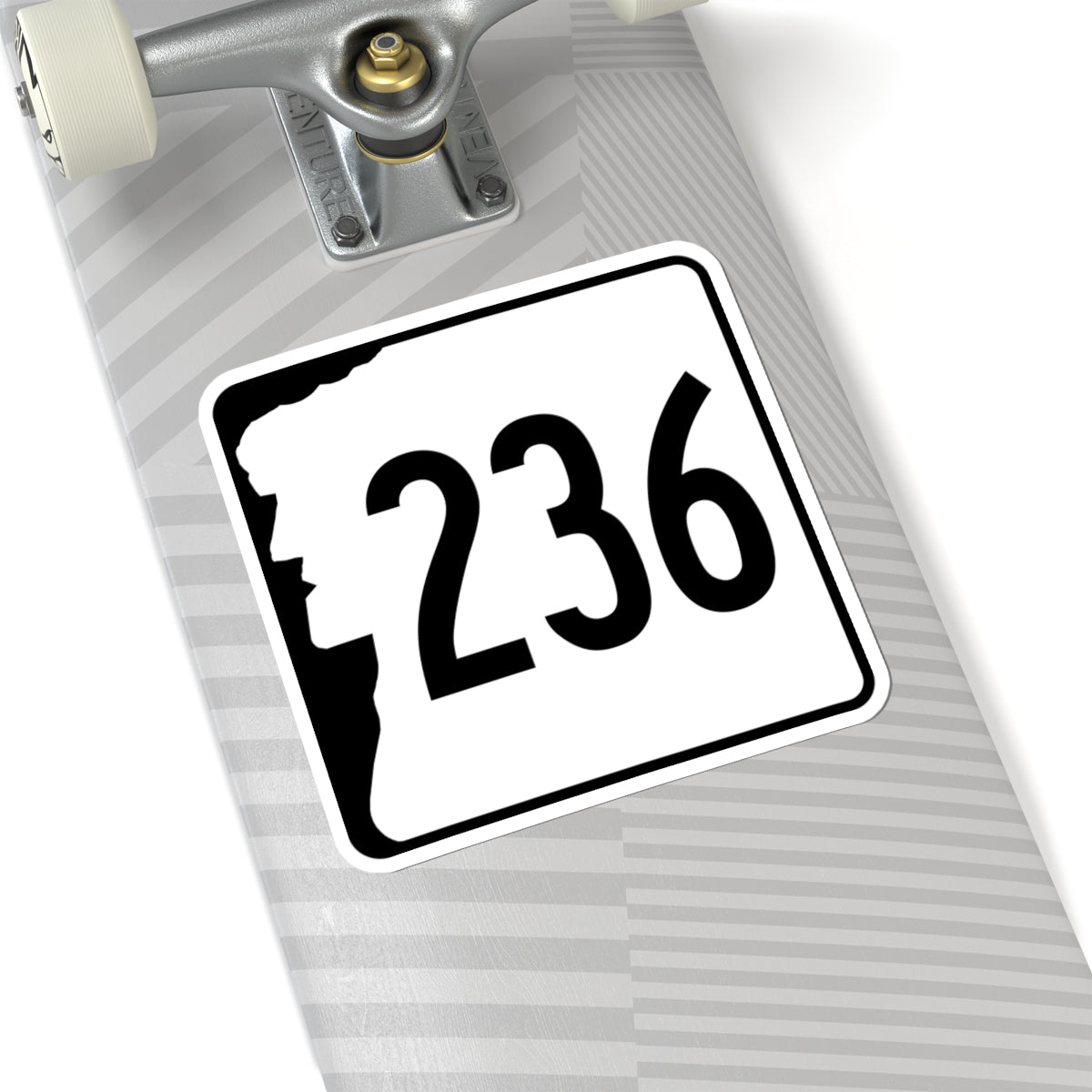 NH Route 236 (New Hampshire) (Road Sign) STICKER Vinyl Kiss-Cut Decal