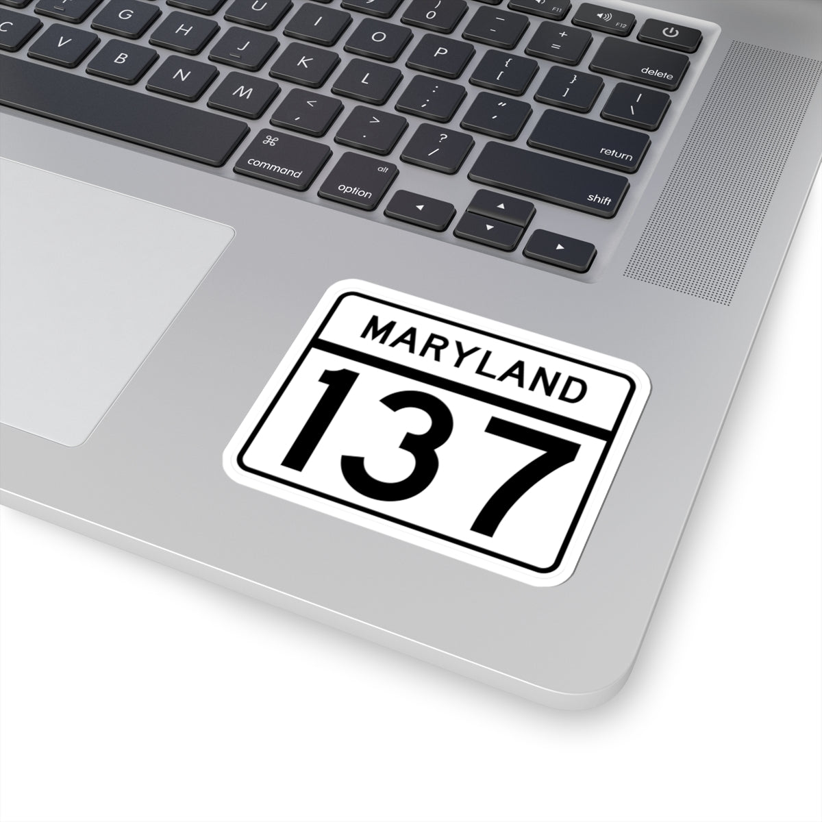 MD Route 137 (Maryland) (Road Sign) STICKER Vinyl Kiss-Cut Decal