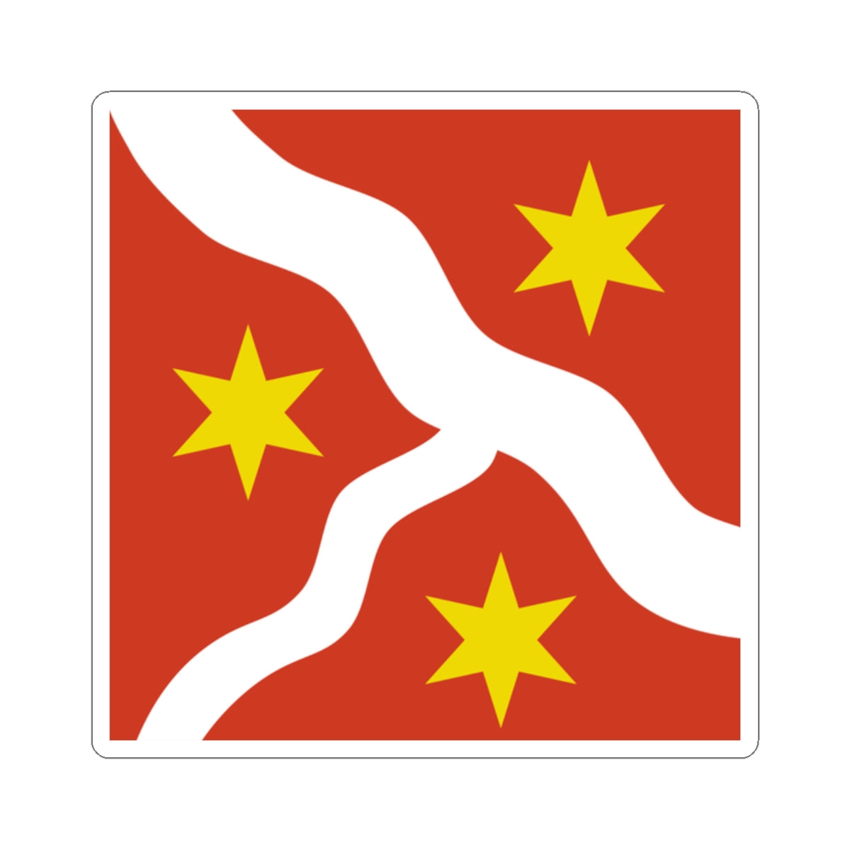 CHE Seebach ZH Flag (Switzerland) STICKER Vinyl Kiss-Cut Decal