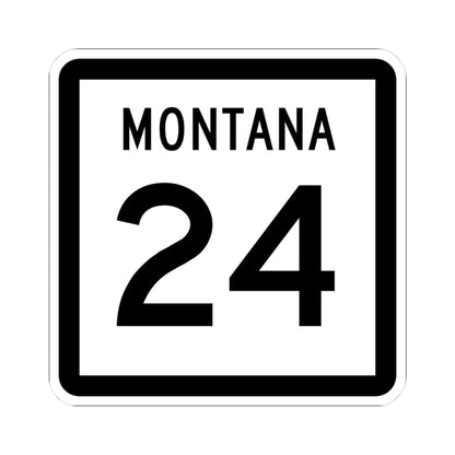 MT-24 (Montana) (Road Sign) STICKER Vinyl Kiss-Cut Decal