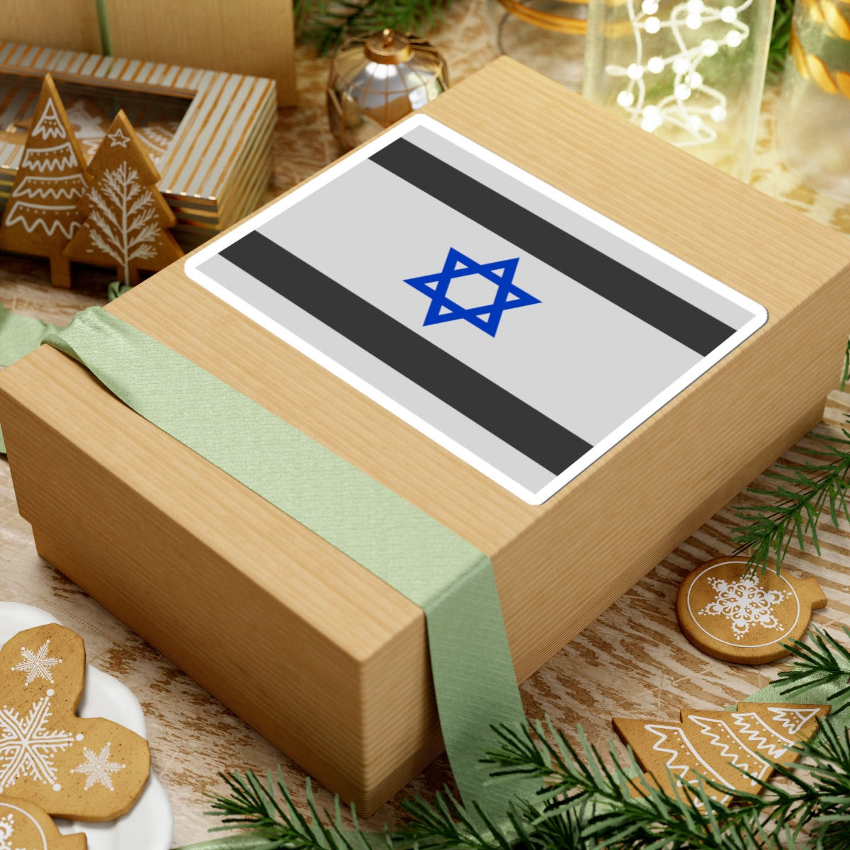 Flag of Israel - Star of David (Israel) STICKER Vinyl Kiss-Cut Decal